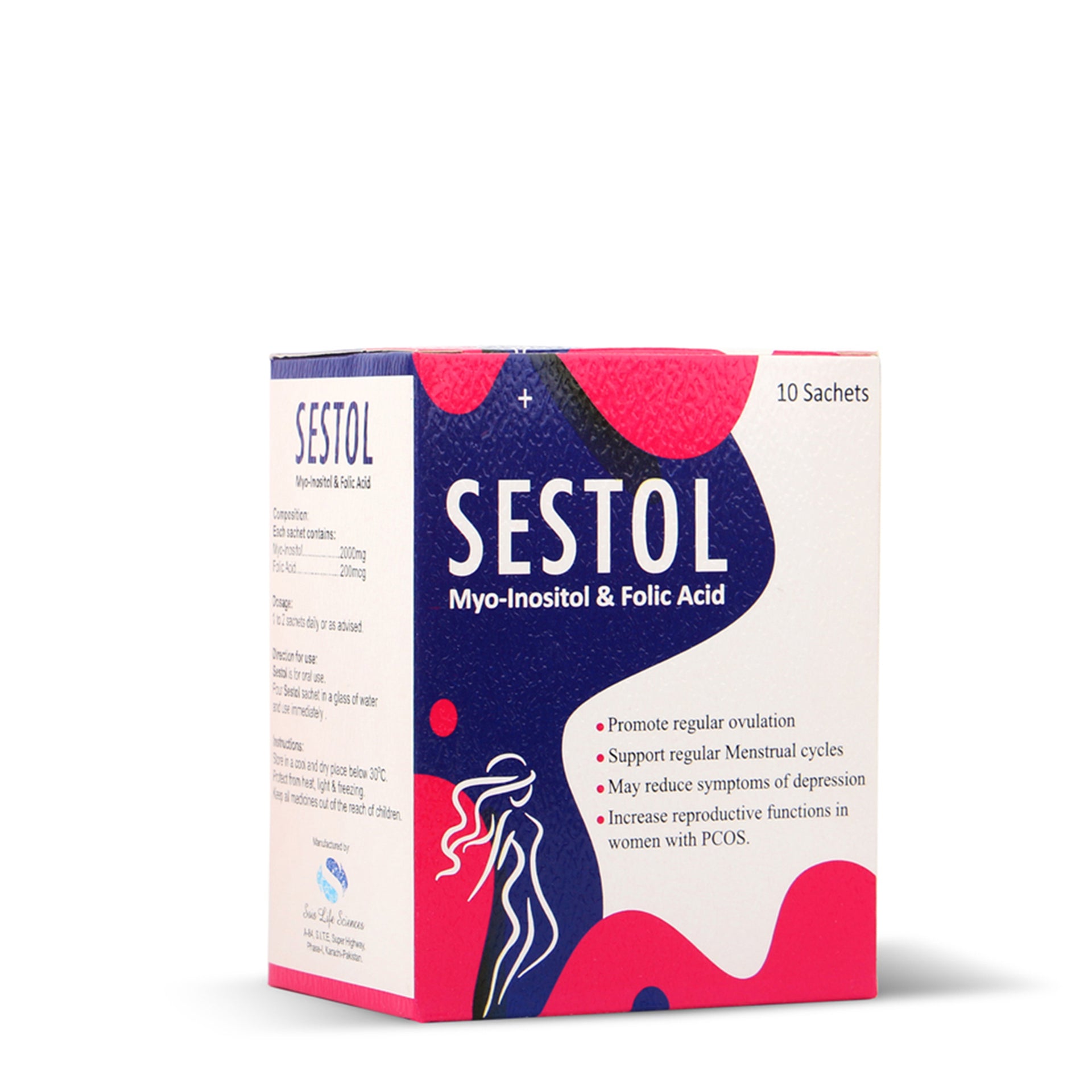 Sois Life Sciences Sestol Sachet, buy 9 and get 3 Refresh Softgel (20's) + 3 Milto Softgel (20's) free. Benefits include a 3-month complete course, hormonal balance regulation, active lifestyle support, and relief from PCOS and PMS symptoms.